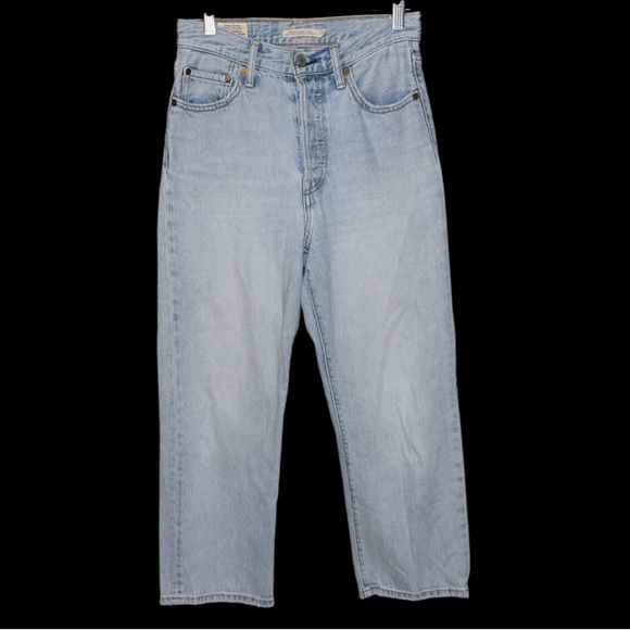 Levi’s Ribcage Straight Ankle Straight leg jeans in light wash size 27 - Picture 3 of 9